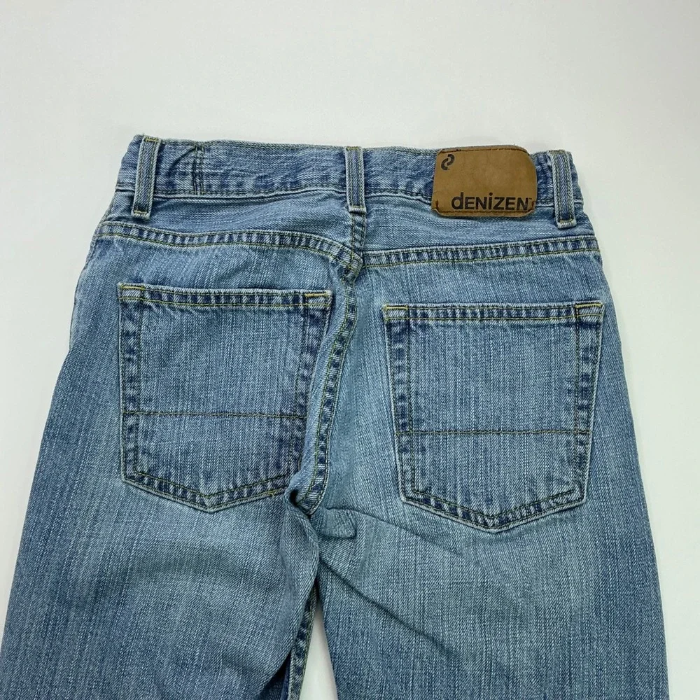 Denizen Light Blue Straight Fit Jeans Kids Size 10 Regular Adjustable Waist